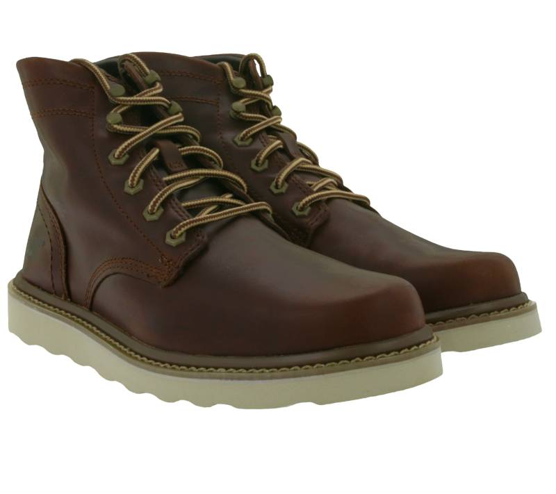 CATERPILLAR Chronicle Herren Echtleder-Schuhe Winter-Schuhe Schnür-Schuhe Herbst-Boots  P724972 Braun von CATERPILLAR
