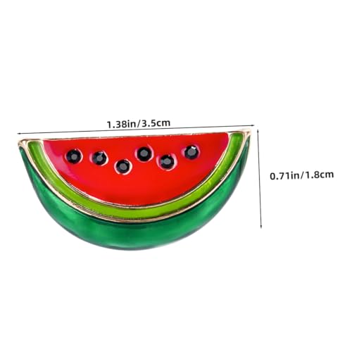 CATIEBYE 10stücke Stylische Wassermelonen-brosche Kreative Cartoon-anstecknadel Für Kleidung Taschen Und Hüte Leichte Legierungsbrosche Mit Fröhlichem Design Für Sommerpartys Und von CATIEBYE