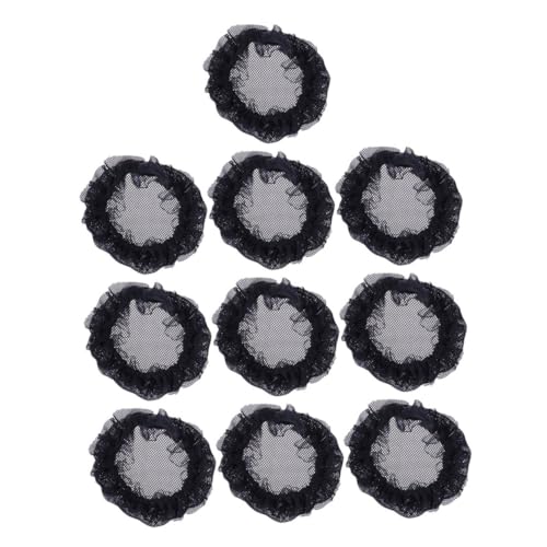 CATIEBYE 10 Stück Teiliges Elastisches Unsichtbares Haarnetz mit Spitzenrand Atmungsaktiv und Wiederverwendbar Speziell für Ballett und Tanz Duttfrisuren Damen Haarnetz für Eleganten und von CATIEBYE