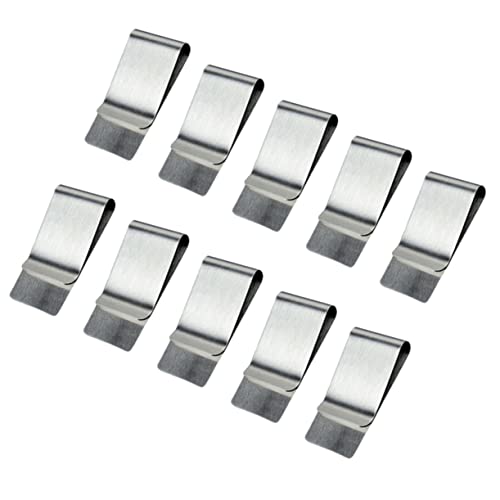 CATIEBYE 10 Stück Teiliges Geldklammern Wallet Vertikaler Bargeldhalter Langlebiger Metallclip für Bank und Büro Platzsparend Flexibel für Männer und Frauen Geeignet von CATIEBYE