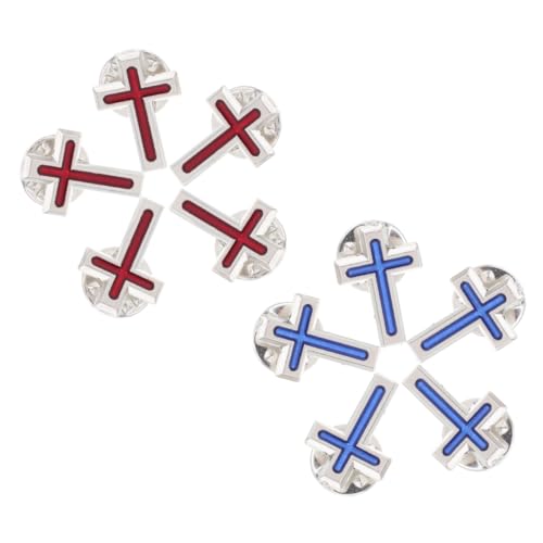 CATIEBYE 10stücke Kreuz Anstecknadel Für Erstkommunion Metall Brosche Christliche Gedenknadeln Krawattennadeln Für Männer Und Frauen Religiöse Kleidungsaccessoires von CATIEBYE
