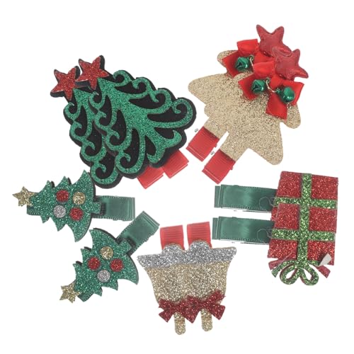 CATIEBYE 10er Set Weihnachtsmotiv Haarspangen Für Mädchen Bunte Snap Haarclips Haar Accessoires Für Kleinkinder Und Teenager Zufällige Designs Für Festliche Anlässe Und von CATIEBYE