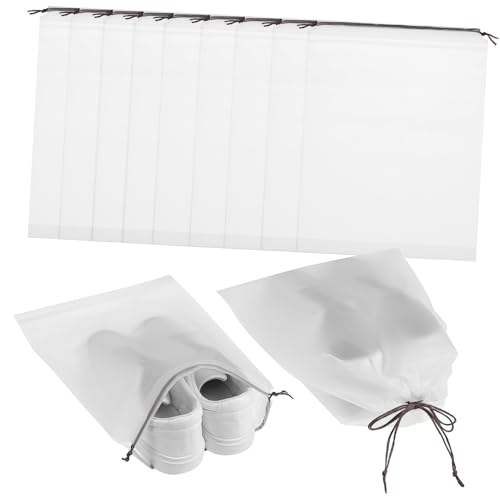 CATIEBYE 12stücke Durchsichtige Kordelzugbeutel Für Reise Schuhbeutel Mit Organizer-Funktion Platzsparende Aufbewahrungsbeutel Für Schuhe Handtücher Und Reiseutensilien von CATIEBYE