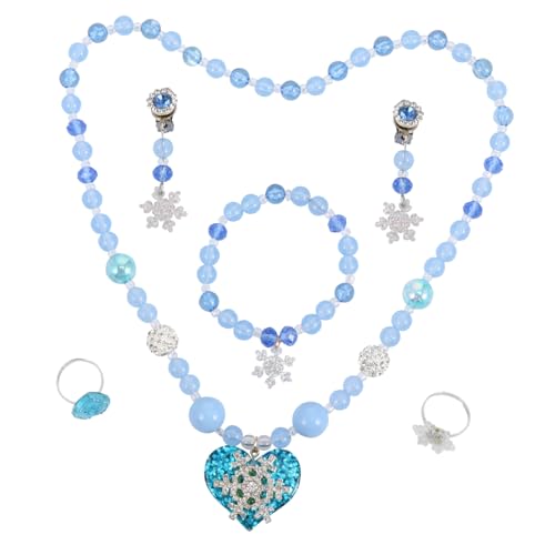 CATIEBYE 1Satz Halskette Armband Ring Ohrringe Teiliges Set Partys Dekorationen für Kleine Prinzessinnen CATIEBYE 1Satz Halskette Armband Ring Ohrringe Teiliges Set Partys Dekorationen für Kleine Prinzessinnen von CATIEBYE