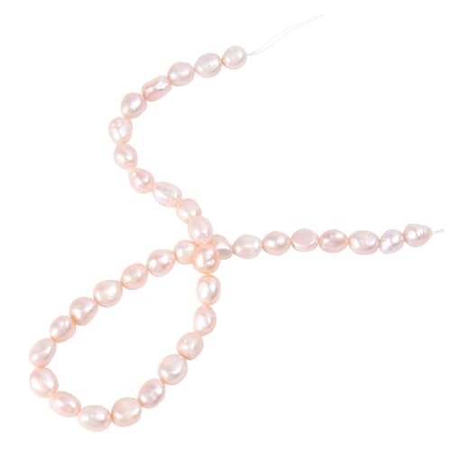 CATIEBYE Selbstgemacht Perlenkette 9-10mm Barockperlen Für Damen Natürliche Bunte Perlenhalsschmuck 36cm Ca 35 Perlen Zum Selbermachen von CATIEBYE