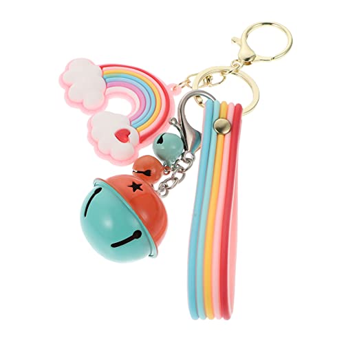 CATIEBYE 1stk Regenbogen Schlüsselanhänger Schlüsseletui Auto Schlüssel Halter Glücksbringer Schlüsselanhänger Für Autoschlüssel Rucksack-schlüsselanhänger Auto- Orange Zinklegierung von CATIEBYE