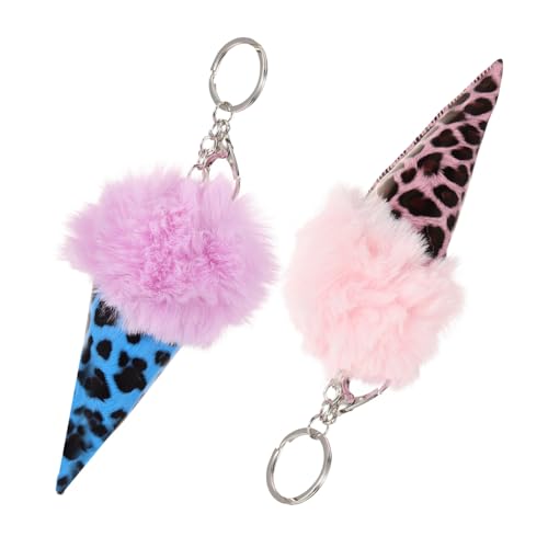 CATIEBYE Einzigartiger Schlüsselanhänger Mit Eistüte Tasche Ornament Schlüsselanhänger Zubehör Für Auto Schultasche Handtasche Zufällige Auswahl von CATIEBYE