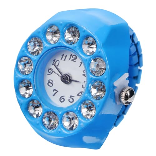 CATIEBYE Legierungs Fingeruhr Für Kinder Modische Kleiner Ringuhr Mit Hochtransparentem Glas Stylisches Design Für Jungen Und Mädchen Tragbar Am Daumen Oder Zeigefinger Als Accessoire von CATIEBYE