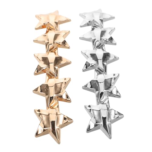 CATIEBYE 2 STÜCK Zweiteilige Stern Haarspangen aus Robustem Zinklegierungs mit Zuverlässigem Federverschluss Haarklammern für Damen Sicherer Stilvolles Accessoire für Alltag und Party von CATIEBYE