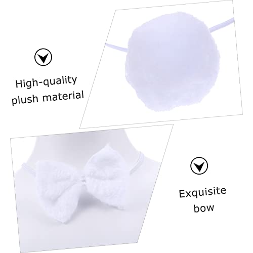 CATIEBYE 2 Satz Hasenohren Haarreif mit Plüsch Schleife und Hasenschwanz Party Kostüm Zubehör für Ostern Cosplay Masquerade und Erwachsene CATIEBYE 2 Satz Hasenohren Haarreif mit Plüsch Schleife und Hasenschwanz Party Kostüm Zubehör für Ostern Cosplay Masquerade und Erwachsene von CATIEBYE