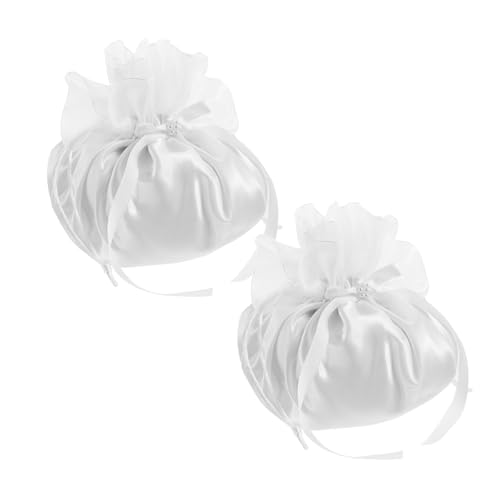 CATIEBYE 2 Stück Braut-abend-clutch-geldbörsen, Hochzeitshandtaschen Mit Elegantem Design, Bequemem Stoff Und Ausreichend Für Lippenstift Und Telefon von CATIEBYE