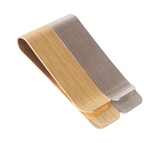 CATIEBYE 2stücke Metall Geldklammerhalter Edelstahl Bargeldklammer Kreditkartenklammern Für Geld Clips von CATIEBYE