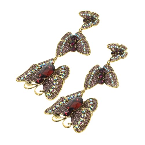 CATIEBYE 2 Stück Schmetterling Broschen mit Strasssteinen Anstecknadeln für Kleidung Hüte Cardigans und Stolen Damen Lapel Pins Vintage Stil für Outfit Veredelung von CATIEBYE