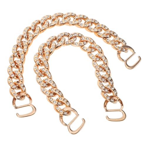 CATIEBYE 2 Stück Teiliges Schuhketten Roségold Metallkette für Sandalen DIY Schuhdekoration Einfache Installation Vielseitiges Accessoire für Alltag Party Arbeit und Freizeit von CATIEBYE