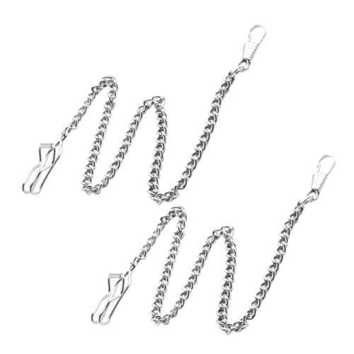 CATIEBYE 2 Stück Teiliges Vintage Metall Hosenketten aus Robuste Cowboy Jeans Ketten für Geldbörse und Uhren Modisches Accessoire für Herren und Damen Stylische Taschengurte von CATIEBYE