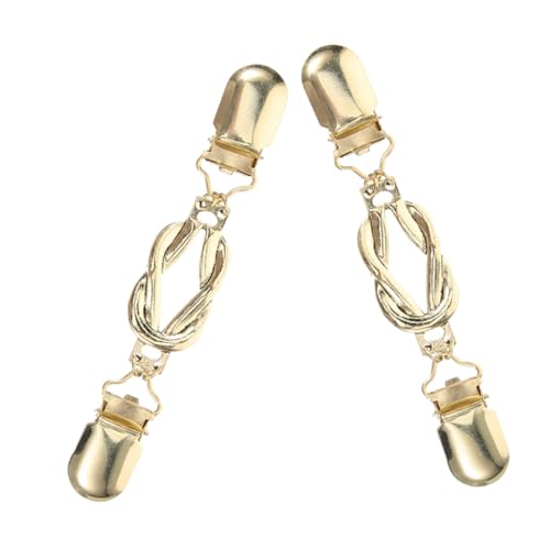 CATIEBYE 2 Stück Vintage Cardigan Clips aus Langlebiger Legierung Praktische Strickjacken Verschluss Broschen für Damen Modische Schal und Kragen Clips Einfach zu Befestigen Elegant und von CATIEBYE