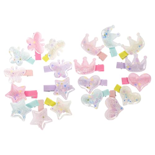 CATIEBYE 20stücke Junge Mädchen Haarspangen Mädchen Stern-form Haarschmuck Metall Haarspangen Für Kleinkinder Geburtstage Alltag von CATIEBYE