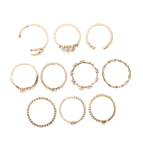CATIEBYE 20 Stück Teiliges Damen Ring Set Mond Stern Design Alloy Ringe Chic Modisch Stapelbar Schmuck für Frauen Mädchen von CATIEBYE