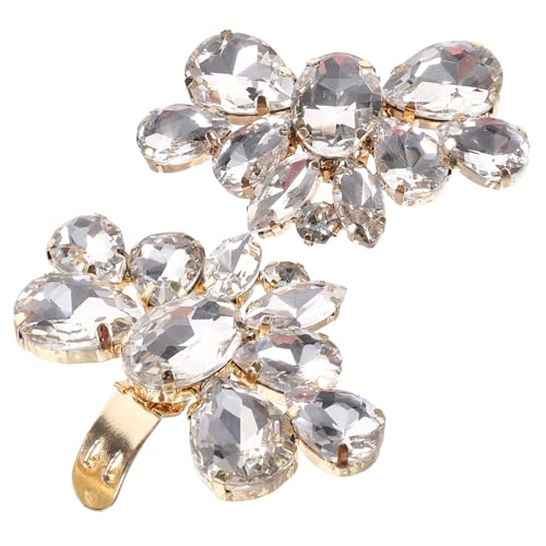 CATIEBYE 2stücke Schuhclips Für Damen Hochzeit Schmuck-schuhschnalle Schuhschnallendekor Schuhanhänger Glitzernd Schmuck-schuhclip Schuhclips Anhänger Für Pumps Schuhschnalle von CATIEBYE