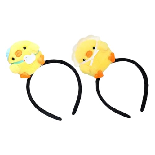 CATIEBYE 2stücke Hühner-stirnbänder Aus Lustiges Tier-haaraccessoire Für Mädchen Für Cosplay Und Partys Niedliche Hühnerkopf-kostüm-haarreifen von CATIEBYE