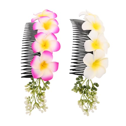 CATIEBYE 2Stücke Hawaii Plumeria Haarspangen für Frauen Clips für Hochzeit Strandparty Urlaub Langlebig Farbecht Einzigartiges Design Leicht CATIEBYE 2Stücke Hawaii Plumeria Haarspangen für Frauen Clips für Hochzeit Strandparty Urlaub Langlebig Farbecht Einzigartiges Design Leicht von CATIEBYE