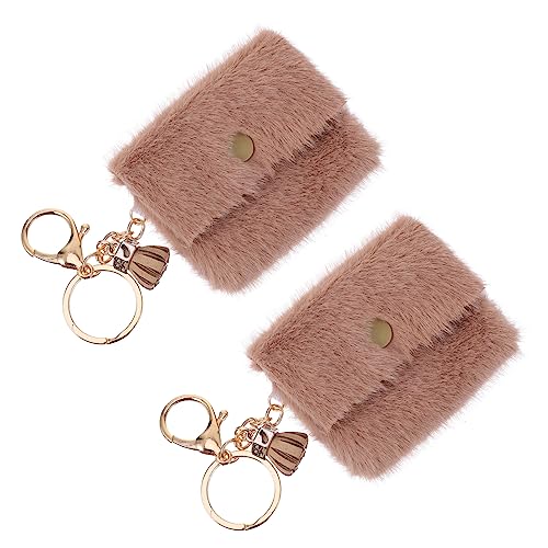 CATIEBYE 2Stücke Mini Münzsack Schlüsselanhänger Schlüsselbund Dekorative Schlüsseltasche Leicht Tragbar Langlebig für Taschen Rucksäcke Perfektes von CATIEBYE