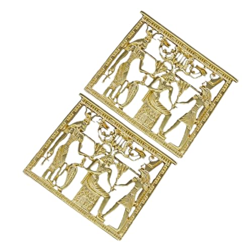 CATIEBYE 2 Stück Ägyptische Tempel Brosche Glänzende Vintage Anstecknadel Für Damen Elegantes Dekoratives Accessoire Für Kleidung Als Für Besondere Anlässe von CATIEBYE