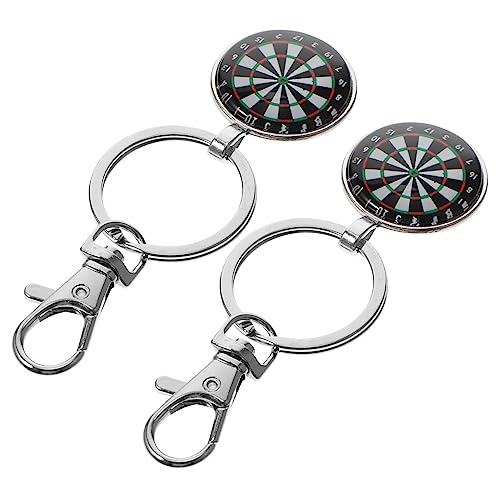 CATIEBYE Retro Darts Schlüsselanhänger Mit Dartscheiben Pendants Schlüsselringe Als Und Dekoration Für Dartliebhaber von CATIEBYE