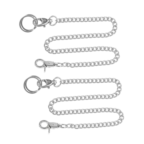 CATIEBYE 2stücke Taschenuhrkette Hosenkette Zarte Verschleißfeste Tragbare Jeanskette Uhrenzubehör Für Männer Und Frauen Mode Accessoire Aus Rostfreiem Langlebig Und Wiederverwendbar von CATIEBYE