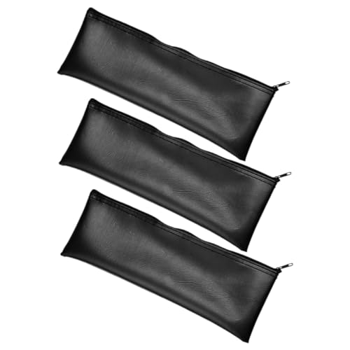 CATIEBYE 3stücke Tragbare Mikrofon Organizer Tasche Teiliges Cordless Mikrofonhülle Aus Pu Reißverschluss Staubdicht Für Reisen Zubehöraufbewahrung Und Schutz von CATIEBYE