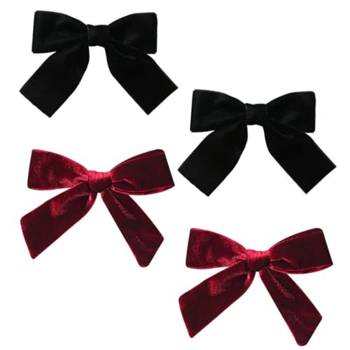 CATIEBYE 4stücke Samt Haarnadeln Mit Schleife Festival Haaraccessoires Weibliche Haarschmuck Für Party Und Urlaub von CATIEBYE