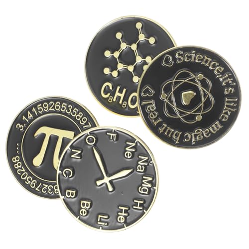 CATIEBYE 4Stücke Mathe Wissenschafts Broschen Ästhetische Metall Pins für Kleidung Rucksack Jacken Hüte Dekorative Anstecknadel Klassischem CATIEBYE 4Stücke Mathe Wissenschafts Broschen Ästhetische Metall Pins für Kleidung Rucksack Jacken Hüte Dekorative Anstecknadel Klassischem von CATIEBYE
