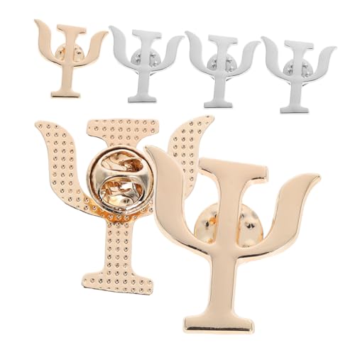 CATIEBYE 6 Stück Broschen Anstecknadeln für Psychologen und Ärzte aus Langlebiger Legierung in Gold und Silber Stilvolle Accessoires mit Sicherem Verschluss für Kleidung Schals Rucksäcke von CATIEBYE