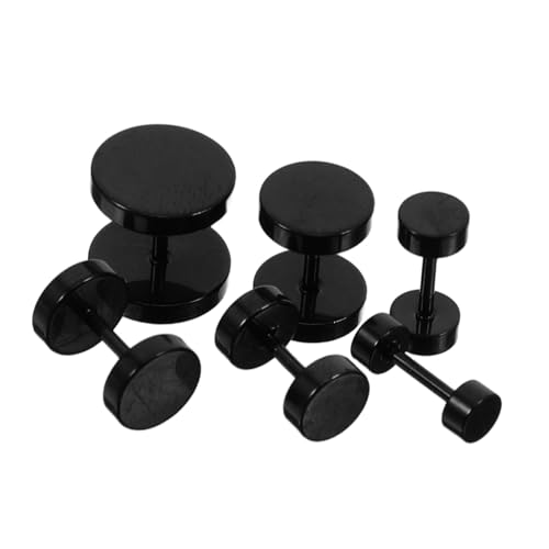 CATIEBYE 6Stücke Teiliges Herren Ohrring Set Mattschwarzem Titanstahl Punk Körperpiercing Ohrstecker für Verschiedene Anlässe Stilvolle Accessoires für Männer Geburtstags CATIEBYE 6Stücke Teiliges Herren Ohrring Set Mattschwarzem Titanstahl Punk Körperpiercing Ohrstecker für Verschiedene Anlässe Stilvolle Accessoires für Männer Geburtstags von CATIEBYE