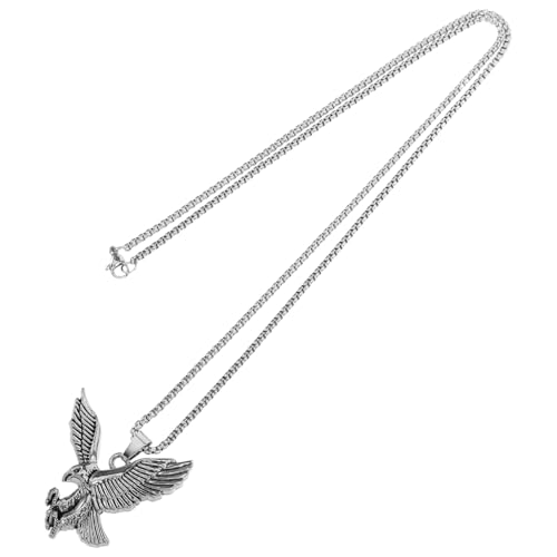 CATIEBYE Anhänger Halskette Hip Hop Halskette Herren Statement Schmuck Ketten Kette Für Männer Lange Pullover Kette Mit Ketten Silber von CATIEBYE