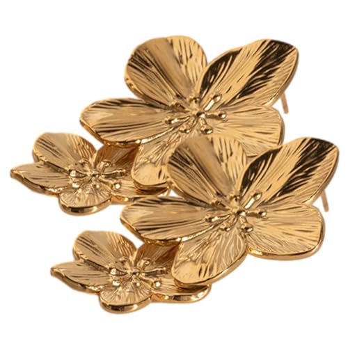 CATIEBYE Blumige Ohrstecker Damen Ohrschmuck Leicht Blumen Design Kleine Ohrstecker Schmuck Für Alltag Und Party von CATIEBYE