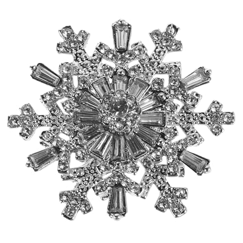 CATIEBYE Schneeflocken-anstecknadel Für Damen Schneeflocken-brosche Für Kleidung Schneeflocken-accessoire Mit Sicherer Befestigung von CATIEBYE