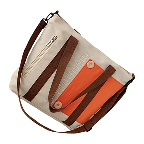 CATIEBYE Canvas-Handtasche Mit Großem Fassungsvermögen Tragbare Einkaufstasche Lässige Handtasche Aus Canvas Mit Druck Faltbare Einkaufstasche Für Alltag Und Reisen von CATIEBYE