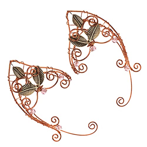 CATIEBYE Elfenohren Ohrclips Langlebiger Legierung Damen Ohrschmuck Modisch Non Piercing Ohrmanschetten für Frauen und Mädchen Alltag und Party von CATIEBYE