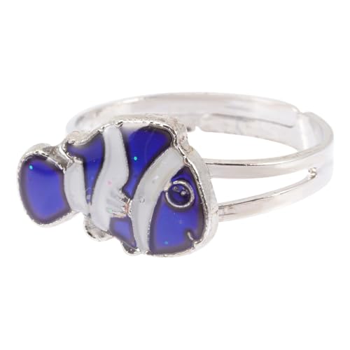 CATIEBYE Thermochromischer Junge Mädchen Finger Ring Farbwechselnde Stimmungsschmuck Für Mädchen Verstellbar Einzigartiges Design Geschenkidee Für Freunde Und Familie von CATIEBYE