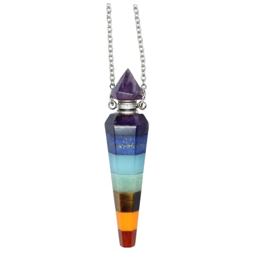 CATIEBYE Flaschenkette für Ätherische Öle Halskette mit Sechseckigem Anhänger Duftdiffuser für Damen Herren Perfektes für Chakra CATIEBYE Flaschenkette für Ätherische Öle Halskette mit Sechseckigem Anhänger Duftdiffuser für Damen Herren Perfektes für Chakra von CATIEBYE