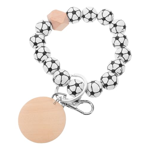 CATIEBYE Fußball Holzperlen Schlüsselanhänger Perlen Schlüsselanhänger Perlen Schlüsselanhänger Armbänder des Deckels Handgelenkband Armband Fußball Schlüsselanhänger Leerer Runder CATIEBYE Fußball Holzperlen Schlüsselanhänger Perlen Schlüsselanhänger Perlen Schlüsselanhänger Armbänder des Deckels Handgelenkband Armband Fußball Schlüsselanhänger Leerer Runder von CATIEBYE