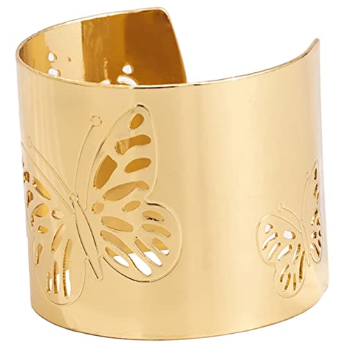 CATIEBYE Charm-armbänder Mit Schmetterlingsmuster Für Damen Handgelenk Schmuck Manschettenarmband Zartes Armband Breites Armband Für Frauen Und Mädchen von CATIEBYE