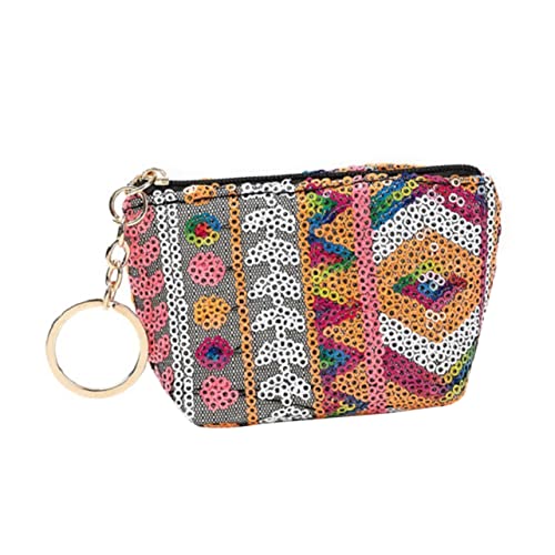 CATIEBYE Pailletten Tasche Damen Mit Reißverschluss Clutch Mini Geldbörse Aufbewahrungstasche Für Münzen Handtasche Für Mädchen Und Damen von CATIEBYE