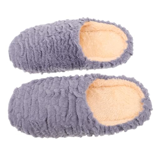 CATIEBYE Geräuscharme Hausschuhe Unisex Für Erwachsene Mit Weicher Sohle Und Rutschfester Sohlendesign Warme Hausschuhe Für Innenbereich Reisehausschuhe Für Damen Und Herren von CATIEBYE