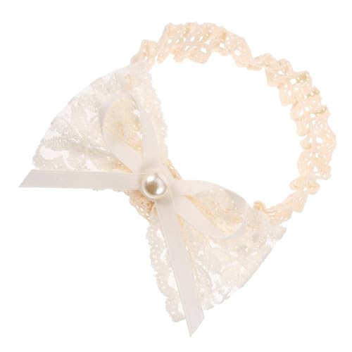 CATIEBYE Stirnband Mit Schleife Elastisches Spitzen Stirnband Für Neugeborene Mädchen Haarband Mit Schleife Für Junge Mädchen von CATIEBYE