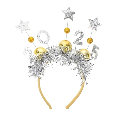 CATIEBYE Stirnband Für Neujahr Mit Sternen-design Silvester-party-haarband Für Glitzerndes Kopfbedeckung Für Feiertagsfotos von CATIEBYE