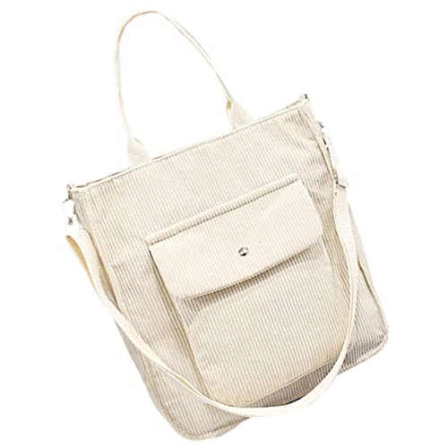 CATIEBYE Große Crossbody Bag Damen Handtasche aus Weichem Material mit Verstellbarem Schultergurt Reißfest Geräumig für Shopping Arbeit Freizeit Stilvolle Umhängetasche in Weiß als von CATIEBYE