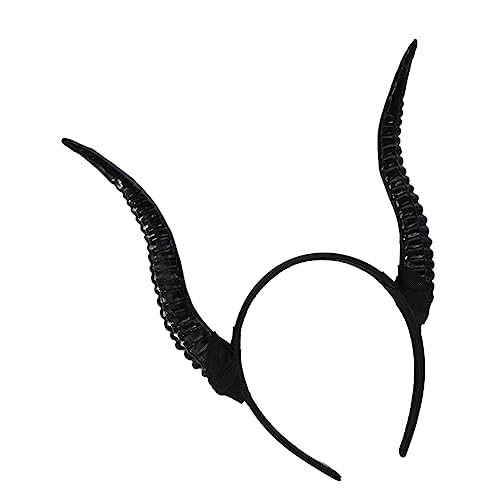 CATIEBYE Antelope Horn Haarreif Einzigartige Kostüm-dekoration Für Halloween Fotografie-accessoire Stilvolles Party-haarband Mit Schafhorn-design Für Festlichkeiten Und Themenpartys von CATIEBYE