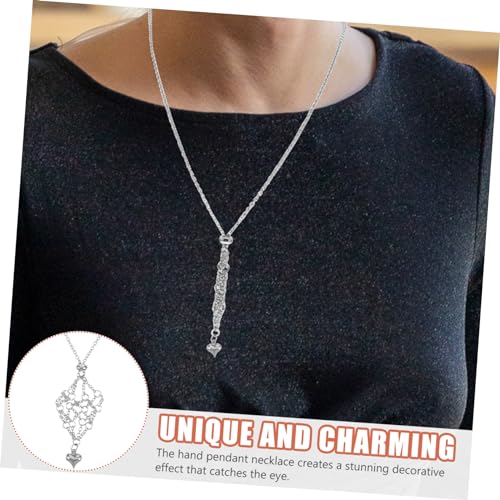 CATIEBYE Halskette mit Kristallhalter Legierung Leichter Anhänger DIY Schmuck für Damen zur Herstellung Einzigartiger Schmuckstücke Heimdekoration von CATIEBYE